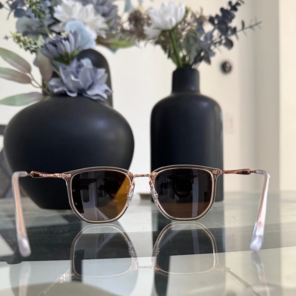 Ray-Ban Sunglasses with Pink Frames and Brown Lenses - Picture 5 of 6